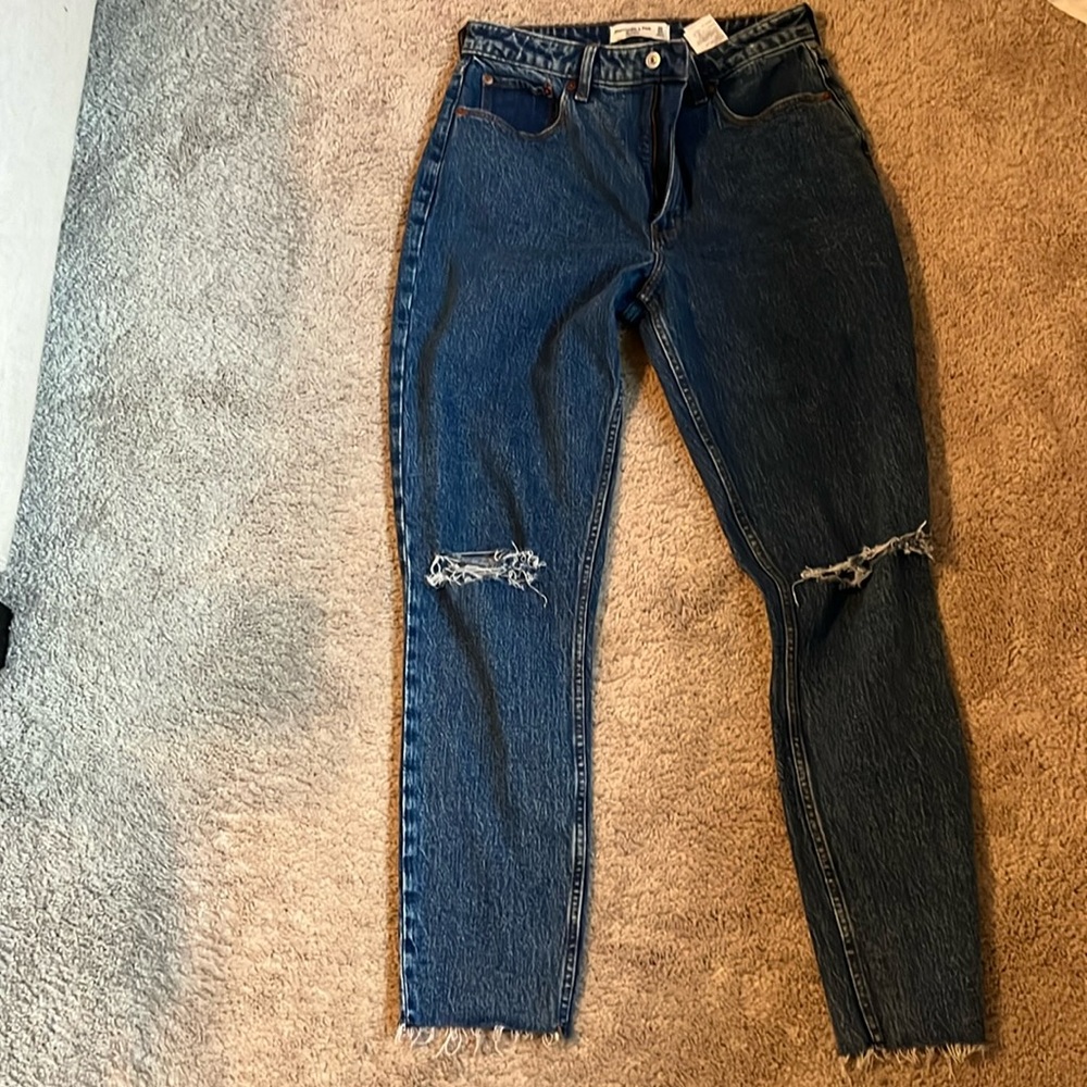 Abercrombie and Fitch curve love skinny straight jeans